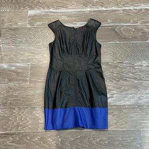 2B faux leather dress